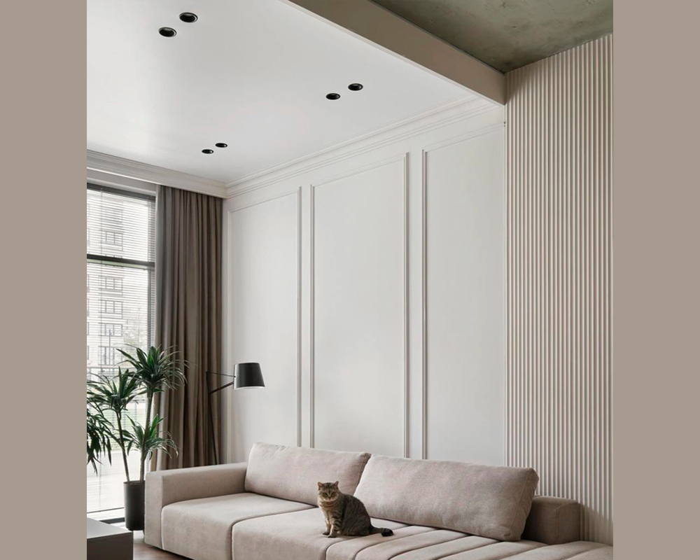 Карниз потолочный NMC WT3 80*110*2000 Белый под покраску