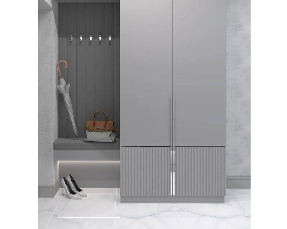 Плинтус из полистирола высокой плотности Волшебная Палочка 80*12*2000. MSPOL 102 Белый под покраску