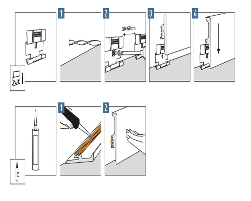 Плинтус Arbiton VIGO60 160 Дуб Кальвия 2,2 м