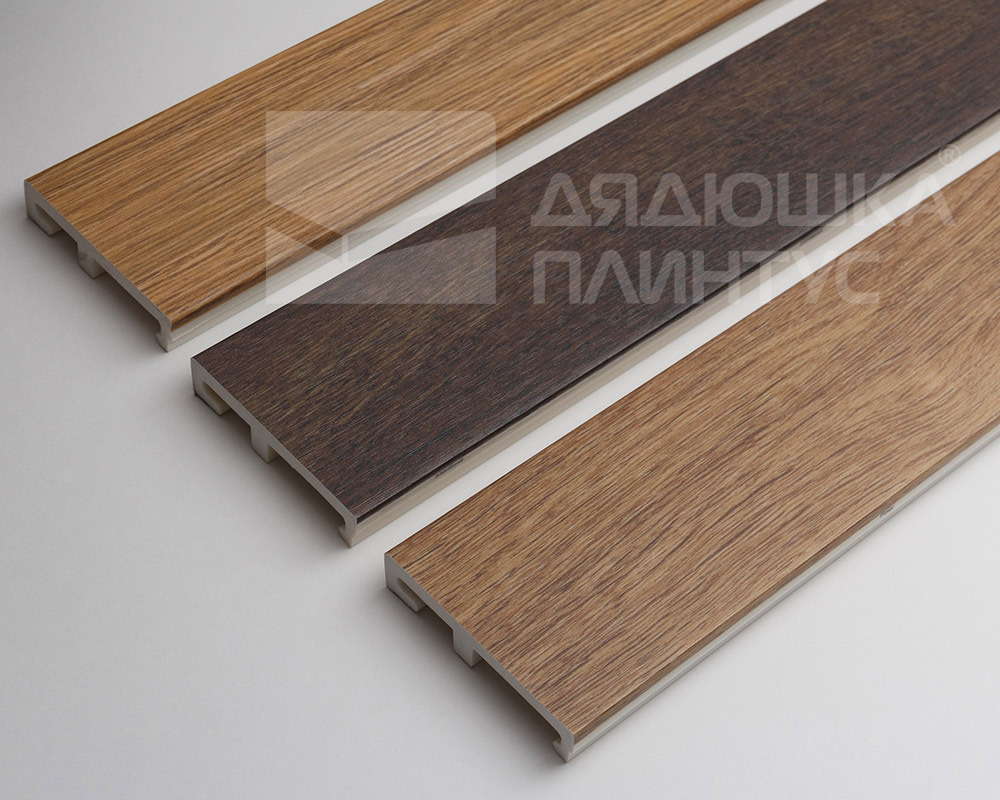 Плинтус напольный Salag Alpha 80 Дуб Айдахо 2,4м