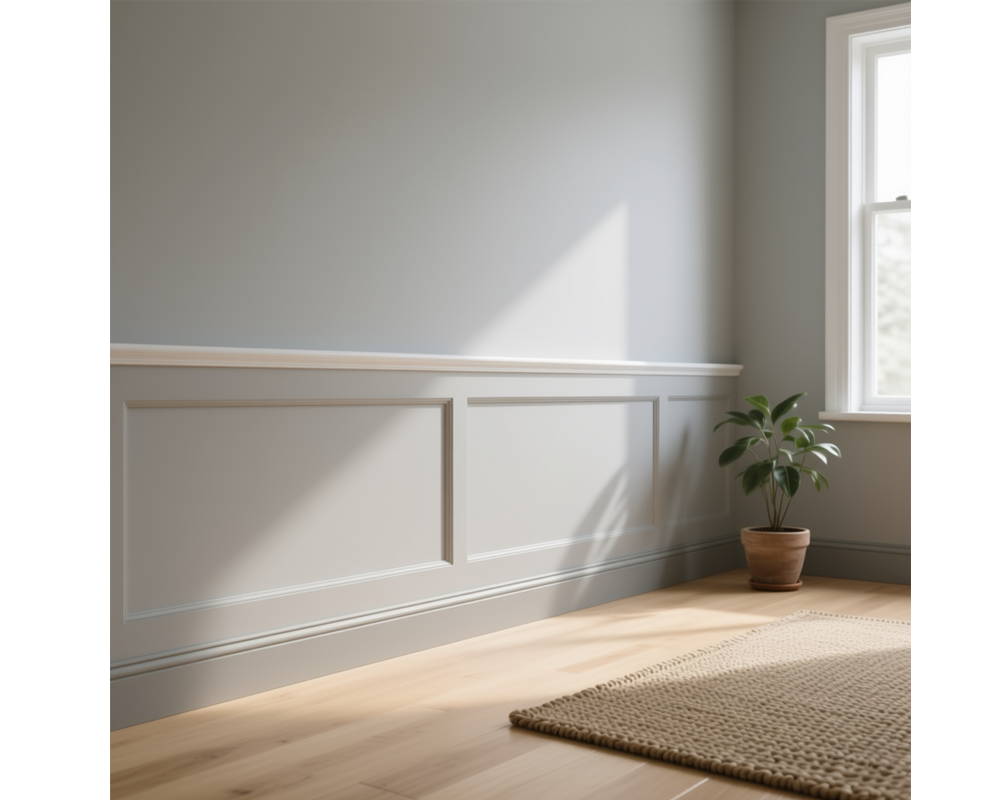 Плинтус из полистирола высокой плотности  HI WOOD B100V1 103мм х 22мм х 2,0м.