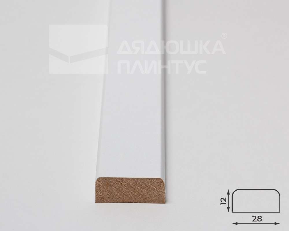 Профиль МДФ ACUPAN PSF 61.08.25401.91 12х25х2760 мм Белый под покраску
