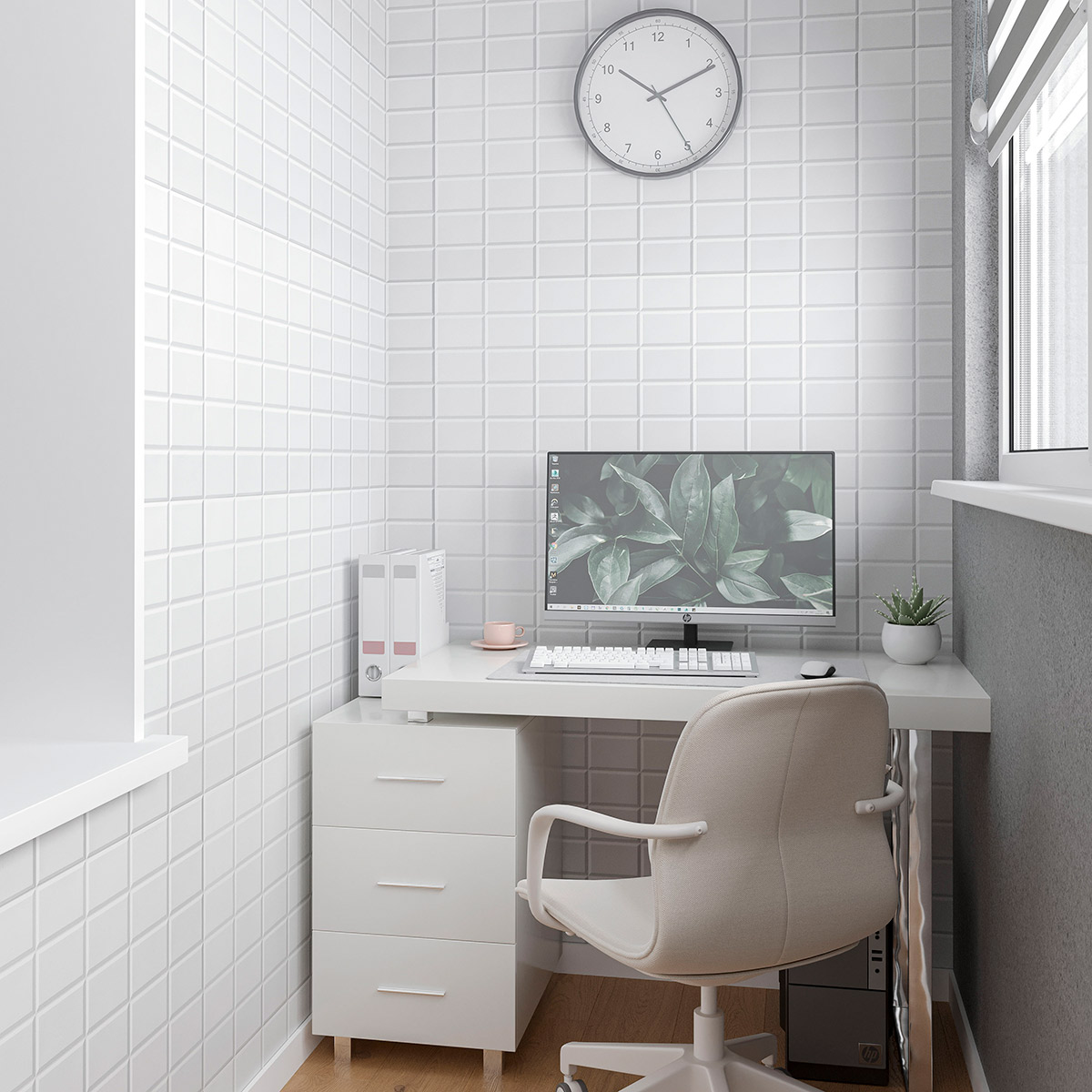 Панель ПВХ ГРЕЙС 960*480 10шт/уп Плитка Северный полюс. Цена указана за 4,6 м²