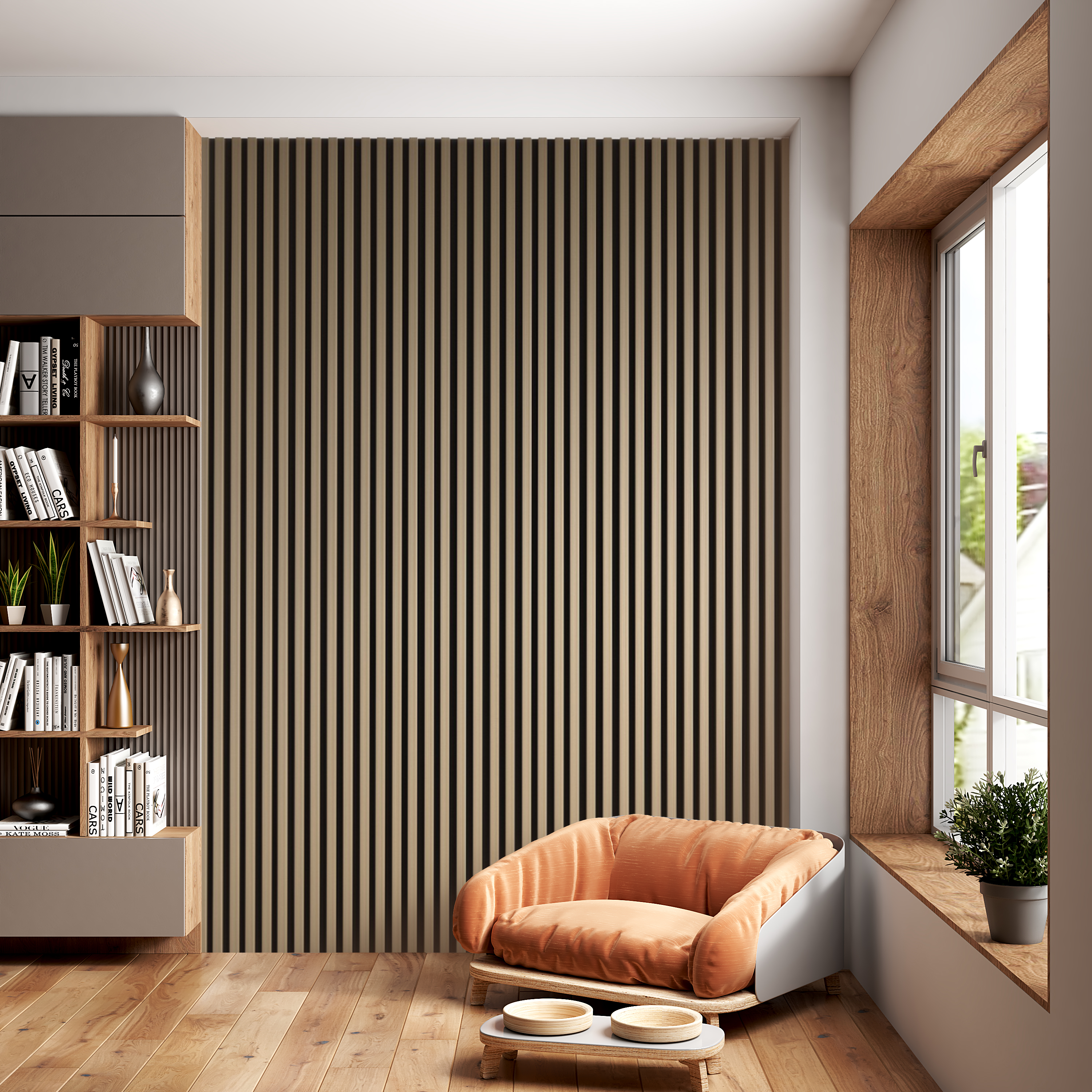 Панель вспененный полистирол ГРЕЙС 3D RAIL 120*2700 мм. Клен