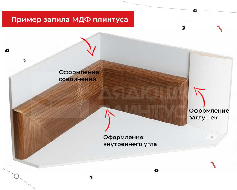 Плинтус МДФ Волшебная палочка. Гарден 219 Дуб темный