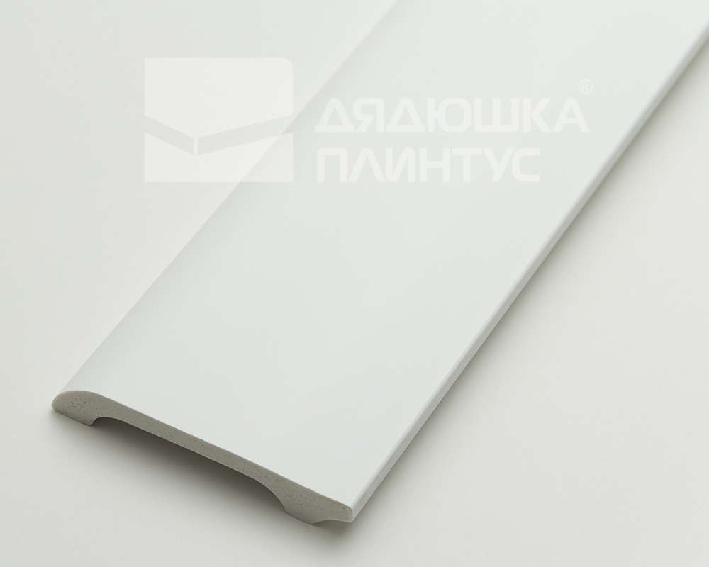 Плинтус из полистирола высокой плотности Волшебная палочка MSPOL 107 80*14*2000 Белый под покраску