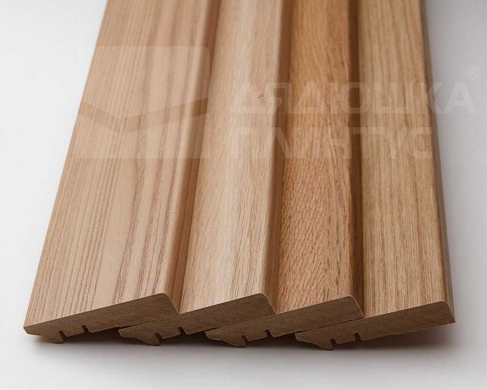 Плинтус МДФ Волшебная палочка. Гарден 60 мм. 219 Дуб темный