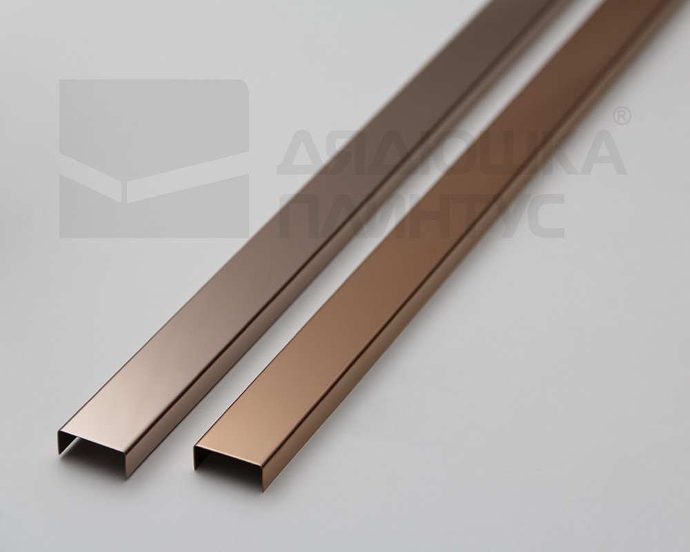 Профиль П-образный Волшебная палочка MSPP 04-8.2700 Коричневый блестящий