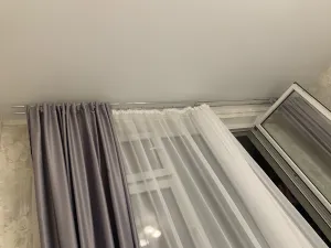 Карниз двухрядный кованый УЮТ d25мм 2,4м Белый