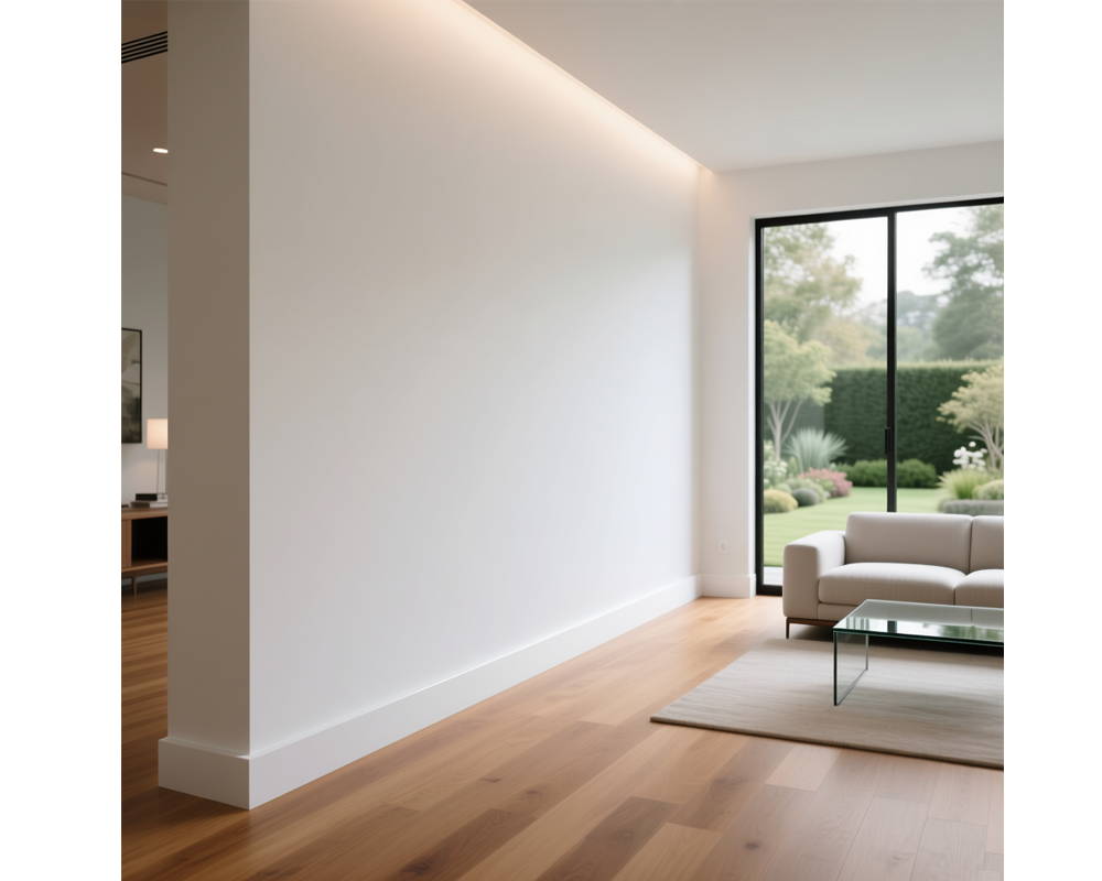 Плинтус из полистирола высокой плотности HI WOOD B80B 80мм х 14мм х 2,0м.