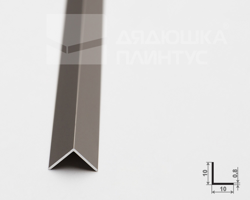 Профиль угловой Волшебная палочка Expert MSUPE 01-27.2700.042L 10*10мм 2,7м Шампань Люкс