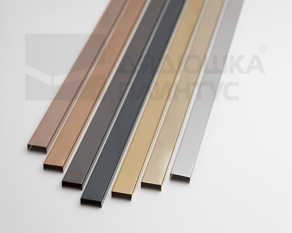 Профиль П-образный Волшебная палочка MSPP 04-8.2700 Антрацит блестящий