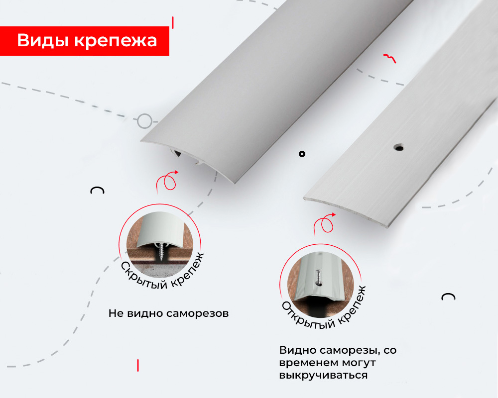 Порог разноуровневый ПР 02.1800.106 Ясень белый