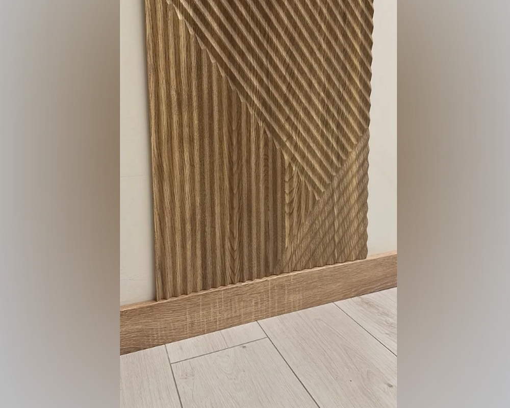 Плинтус напольный Salag Alpha 80 Дуб Айдахо 2,4м