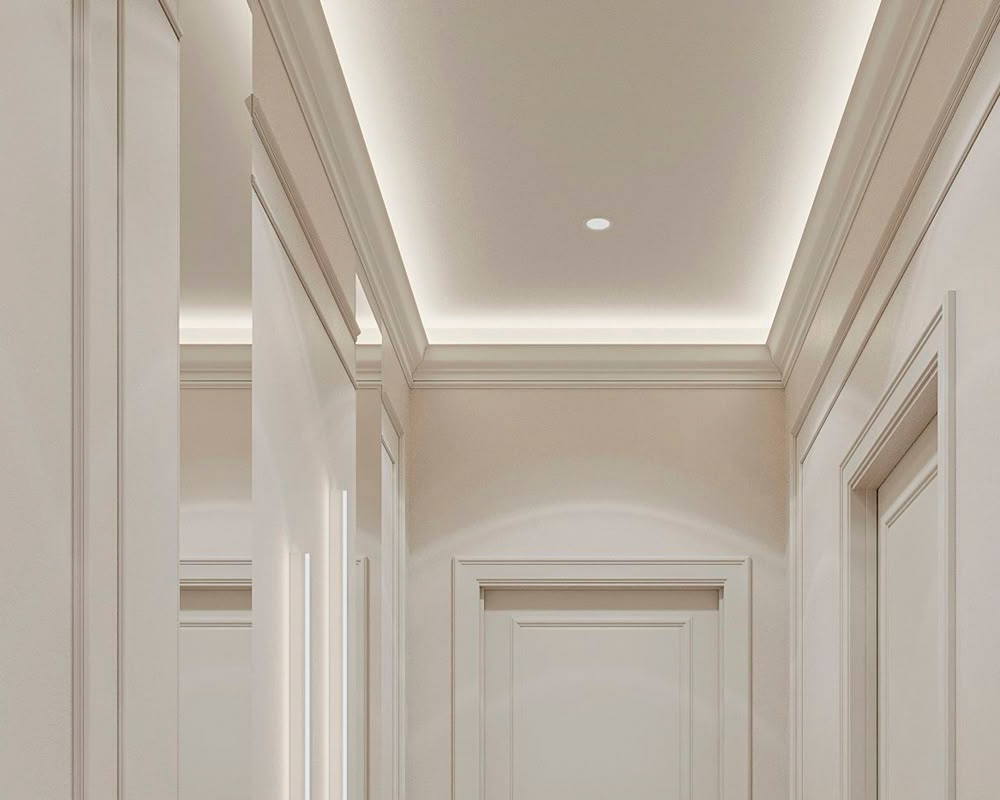 Карниз потолочный NMC WT11 130*105*2000 Белый под покраску