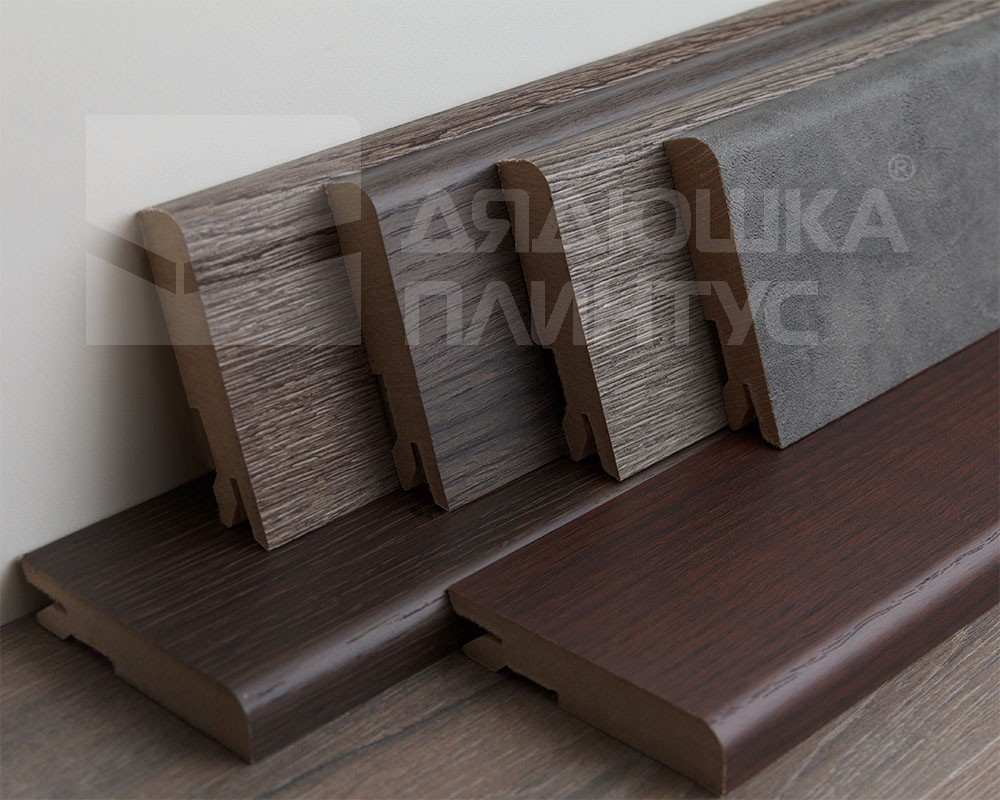 Плинтус МДФ Лука Пл 80МДФ.2700.Point line 24046 Дуб мелфорд грей