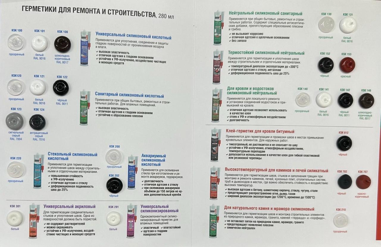 Герметик KUDO "KSK-316" для паркета Венге 280мл