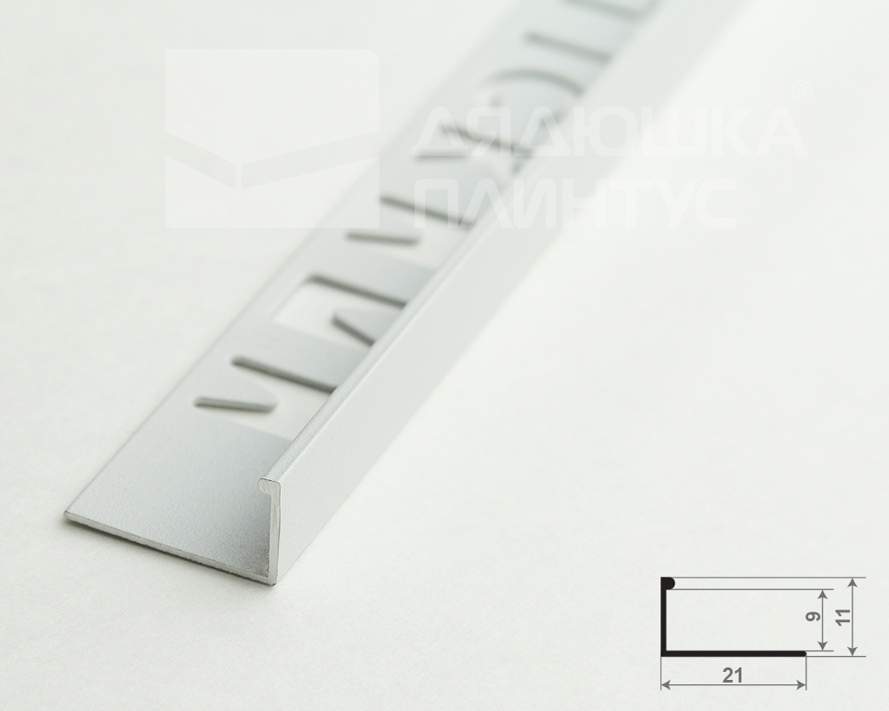 Профиль окантовочный Волшебная палочка MSPK 01.2700.16 10мм 2,7м Белый матовый