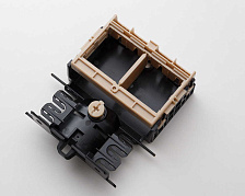 Монтажный бокс под две розетки 45х45 мм, компл.