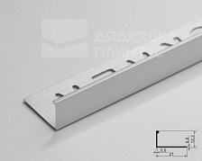 Профиль окантовочный Волшебная палочка Expert MSPKE 01-12.2700.01L 12мм 2,7м Серебро Люкс