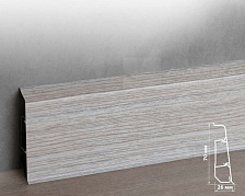 Плинтус ПВХ Волшебная палочка 70мм Home 2,2м 7010